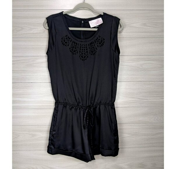 Rory Beca F21 Satin Black Romper Small - Picture 3 of 5